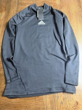 NWT Adidas Women Small Training Workout Running Long Sleeves Top Black Performan